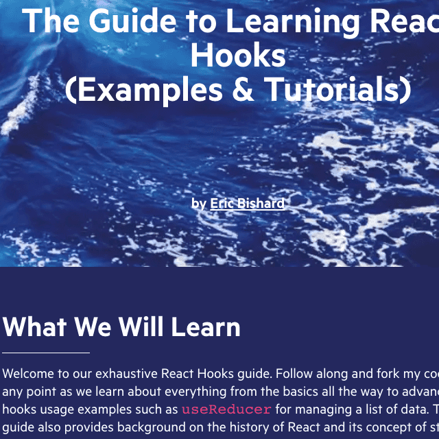 Eric Bishard - React Hooks